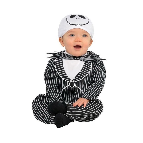 Disney Jack Skellington Infant Costume 6–9M Halloween 2pc Set NWT Nightmare Xmas - Picture 1 of 6